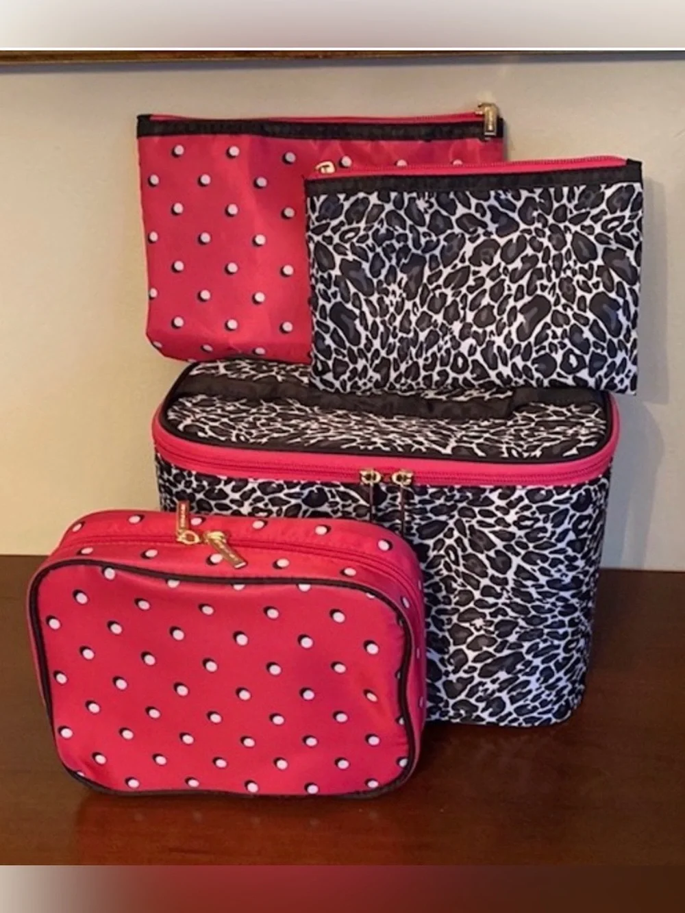 New!  Toiletry & Travel Nylon Cases | Set of 4